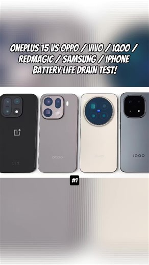ONEPLUS 15 US OPPO/ VIVO/IQOO/ REDMAGIC/ SAMSUNG/ IPHONE BATTERY LIFE DRAIN TEST!.... #fyp #smartphone #drain #battery #samsung