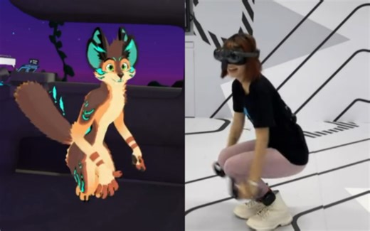 【VRChat】整一套1.5万的VR一体机+全身追踪+脸部追踪，体验真的顶！