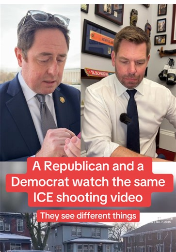 Reps. Mike Flood (R-Nebraska) and Eric Swalwell (D-California) had different perceptions and takeaways after watching the exact same footage of a deadly Minneapolis shooting. An ICE officer fatally shot 37-year-old Renee Nicole Good in her SUV on Wednesday.