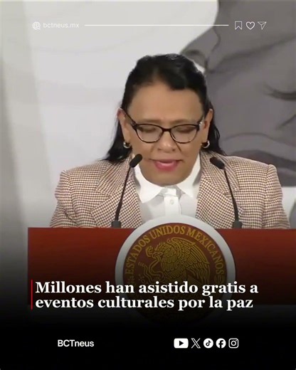 Millions have attended cultural events for peace for free