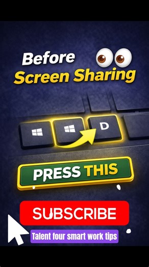 Before Screen Sharing, Press This 👀 #shorts