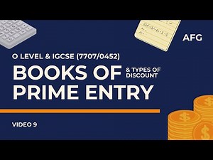 Introduction to Books of Prime Entry & Types of Discount | O Level & IGCSE Accounting (0452/7707)