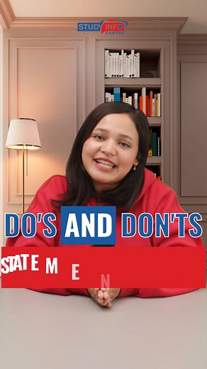 Do's and Don'ts of a Statement of Purpose #StatementOfPurpose #GradSchool #ApplicationTips #DoAndDont #GraduateAdmissions #SOPWriting #PersonalStatement #AcademicGoals #DreamSchool #AdmissionsAdvice #WritingTips #ApplicationSuccess #GraduateStudies #FutureScholars #ProfessionalDevelopment #CareerGoals #EducationalJourney #SuccessStrategies #GraduateSchoolPrep #AdmissionTips | Study Info Centre | Facebook