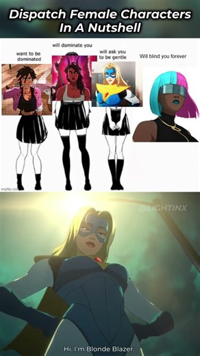 Dispatch Female Characters In A Nutshell #dispatch #dispatchgame