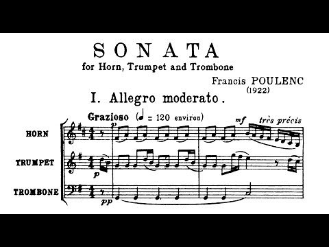 Poulenc - Sonata for Horn, Trumpet, and Trombone [score]