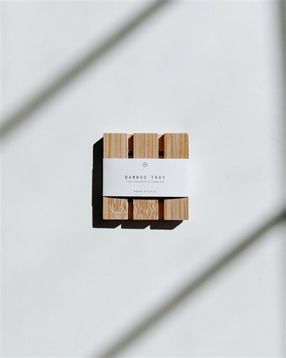 Agha Studio Bamboo Shower Steamer Tray | mor