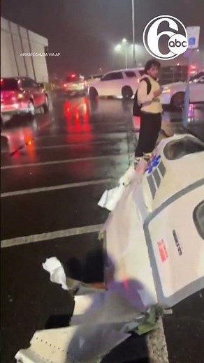Debris scattered after plane with 6 aboard crashes in Philadelphia, setting homes ablaze