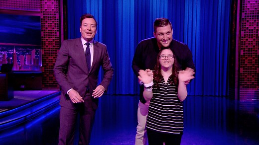 Tim Tebow brings his Night to Shine prom event for kids with special needs to the Tonight Show, surprising his fan Judy with an impromptu slow dance. | The Tonight Show Starring Jimmy Fallon