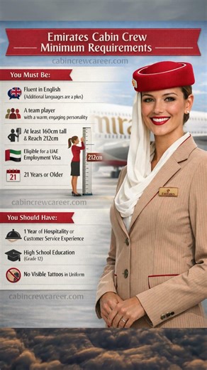 Dreaming of becoming EMIRATES CABIN CREW? ✈️