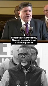 173K views · 5.3K reactions | As President Trump's historic new tariffs are set to take effect at midnight, Illinois Governor JB Pritzker and Chicago Mayor Brandon Johnson slammed the move. | NBC Chicago | Facebook