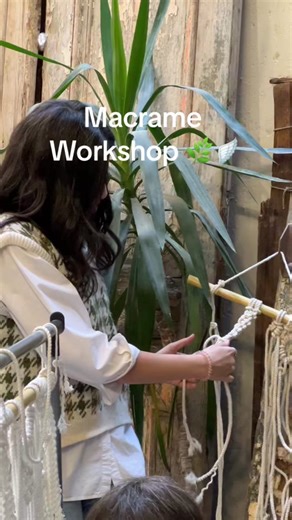 Macrame workshop🌿🪽 #macrameworkshop #macrame #macrametutorial #girls #handmade @Rana Elhusseny🌱 @Rana Elhusseny🌱 @Rana Elhusseny🌱