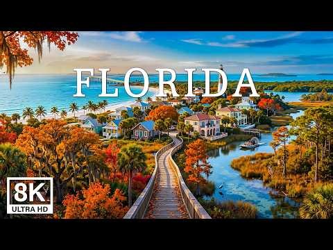 Florida 8K – Endless Beauty from Miami to Key West: White Beaches, the Ocean, and Sunsets