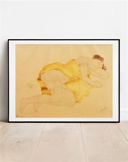 Rodin Psyche Sketch Print - Vintage Gallery Wall Art Poster - Etsy Australia