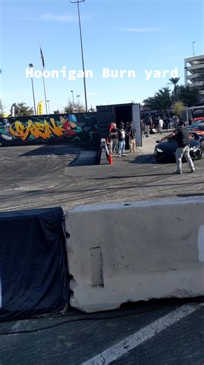 Hoonigan Burn yard at SEMA#sema #carmmunity #carsoftiktok #hoonigan