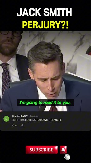 Will Jack Smith Be Investigated for PERJURY? Tense Senate Hearing!