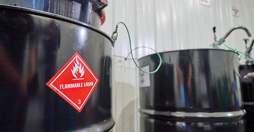 Bonding and grounding when dispensing flammable liquids
