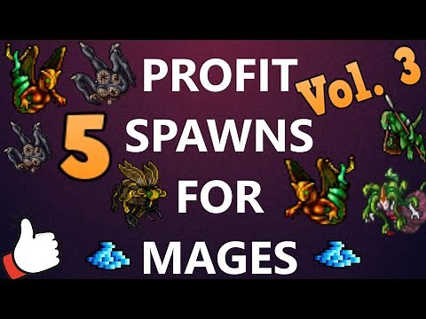 Tibia [where to profit ED/MS] - MY TOP 5 PROFIT PLACES FOR SOLO MAGES (2020)[profit][Vol.3]