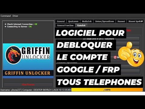 Logiciel pour débloquer compte Google / FRP tous les téléphones