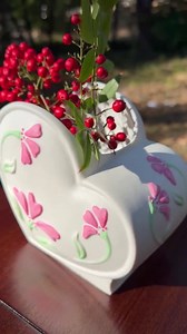 Vintage Heart-shaped Planter - 1991 FTD - Pink Floral Design - Valentine’s Day Gift - Etsy