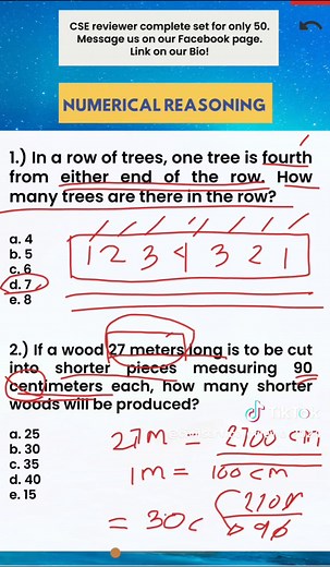 Numerical Reasoning | Math Problems Civil Service Exam Reviewer 2024