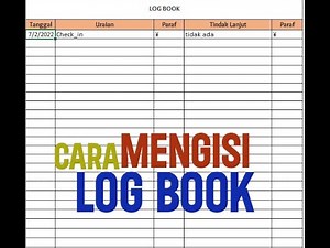 Bagaimana cara mengisi log book