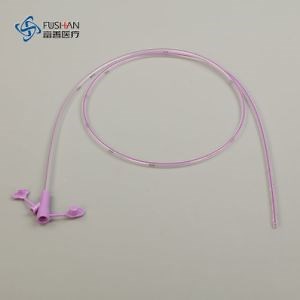 [Hot Item] Fushan Factory Price Disposable Polyurethane Nasogastric Feeding Tube with Stylet Adult/Pediatric CE ISO13485 (full size 5/6/8/10/12/14/16/18/20FR)
