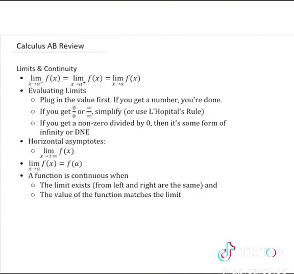 AP Calculus AB Review: Limits and Continuity Explained