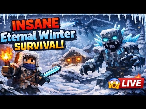 ❄️ INSANE Eternal Winter Survival! | Minecraft Mods Live 😱🔥