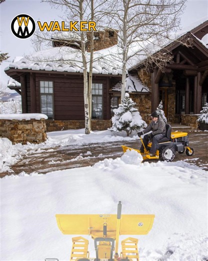 Stay productive in every season with attachments from Walker Mowers, including the A43 and A44 48" dozer blades. https://www.walker.com/addons#attachments | F. M. Abbott Power Equipment