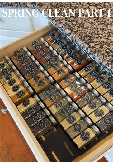 Spring Cleaning and Organizing the Spice Drawer