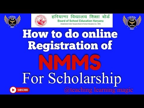 How to do online Registration for NMMS TO GET SCHOLARSHIP#hbse#viralvideo#education#money#government