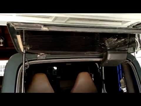 How to remove and install jeep wrangler rear window struts