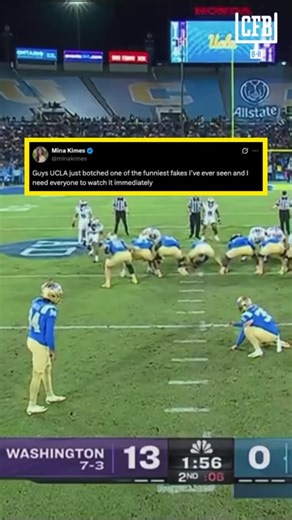 6.8K views · 100 reactions | UCLA’s trick play didn’t do the trick  (h/t minakimes/X) #cfb #collegefootball #football | College Football from B/R | Facebook
