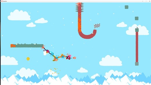 父子本地4人合作《嘿呦，走你》合作闯关模式 Heave Ho 高难度混乱合作多人派对游戏，思考路线、控制双手伸展、抓紧、摇摆、组成人链、团队合作，到达指定点_游戏热门视频