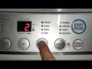 how to set sharp auto-logic washing machine to SPIN | turtorial.