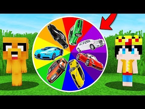 !LA RULETA DE LOS CARROS EN MINECRAFT! 🎯🔫 CARRO NOOB VS CARRO PRO (MINECRAFT MODS)