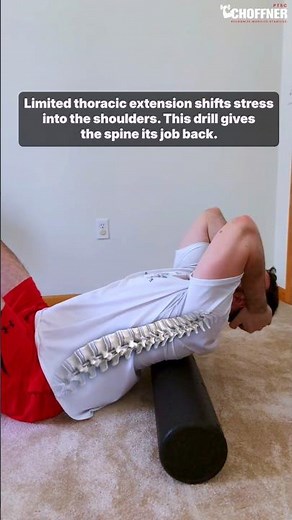 Restore Upper-Back Mobility With Thoracic Extension Over a Foam Roller