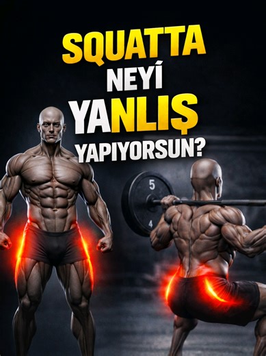 Squat yapıyorsun ama bacaklar gelişmiyor mu? Sorun ağırlıkta değil, teknikte olabilir. ❌ Diz açısı ❌ Kalça yolu ❌ Core ve sırt pozisyonu Bu videoda squat’ta en sık yapılan hataları ve nasıl düzelteceğini net şekilde anlatıyorum. Ağır kaldırmadan önce doğru kaldırmayı öğren. 💪🔥 #keşfetteyizzz #reels #gym #fitness #squat
