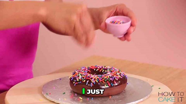 How to Make a Giant Donut Cake at Home