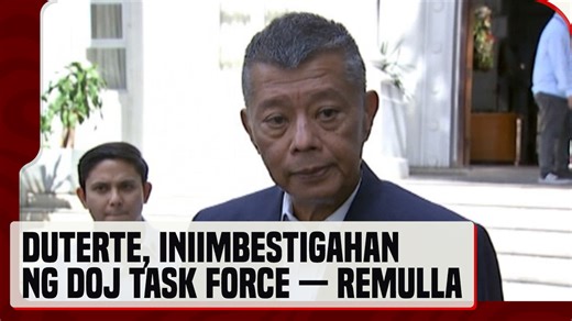 13K views · 448 reactions | #News5OnTape | Iniimbestigahan na ng Department of Justice #DOJ Task Force si dating pangulong Rodrigo Duterte para sa posibleng paglabag sa International Humanitarian Law, ayon kay Justice Sec. Boying Remulla. Kaugnay ito ng umano'y extrajudicial killings sa war on drugs ng kaniyang administrasyon. #News5 | via Camille Samonte For more latest stories, visit us at www.news5.com.ph | News5 | Facebook