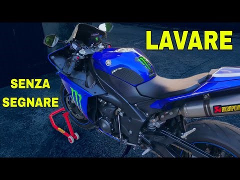 The only way to wash your motorcycle without scratching it