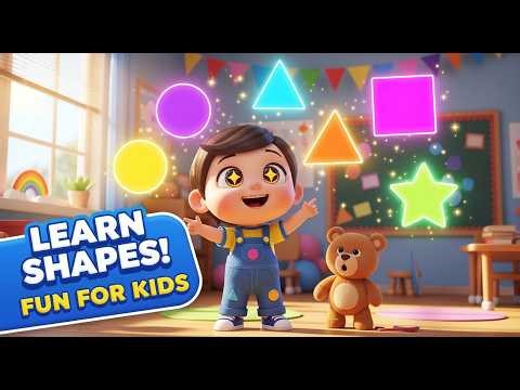 kids shapes learning complete video🔴🟥🔺
