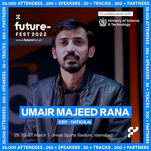 Meet our Speakers: Umair Majeed is the CEO of Datics AI, which is an...