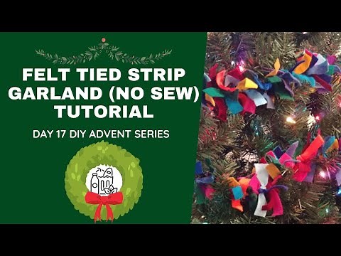 How To Make An Easy Felt Garland - No Sew DIY