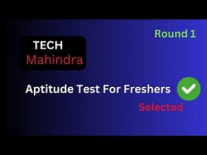 Tech Mahindra | Aptitude & English Test | Selected In Round 1 | Real-time assessment