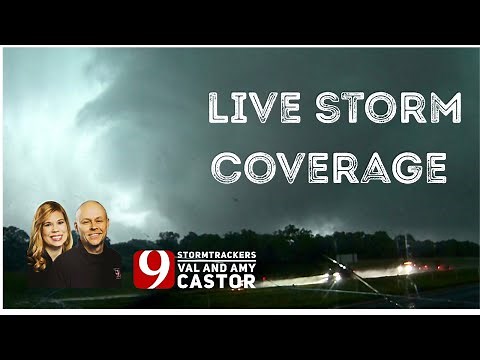 KWTV News 9 StormTrackers Val and Amy Castor track severe storms in SW Oklahoma