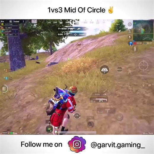 1vs3 mid of circle #pubgmobile #battlegroundmobile #bgmi #trending #gameplay #follow❤️ #highlight #youtube