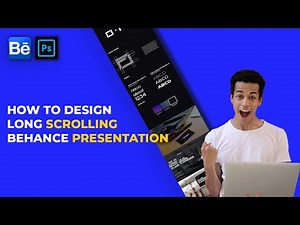 how to design long scrolling behance presentation | | photoshop tutorial