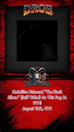 35 Years Ago Today, Metallica Released “The Black Album” 🤘 #metallica #theblackalbum #1990s #fyp