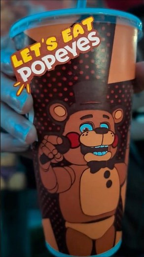 Popeyes has a FNAF meal??? #fnaf #fnaf2 #toyfreddy #popeyes #cosplay #freddyfazbear